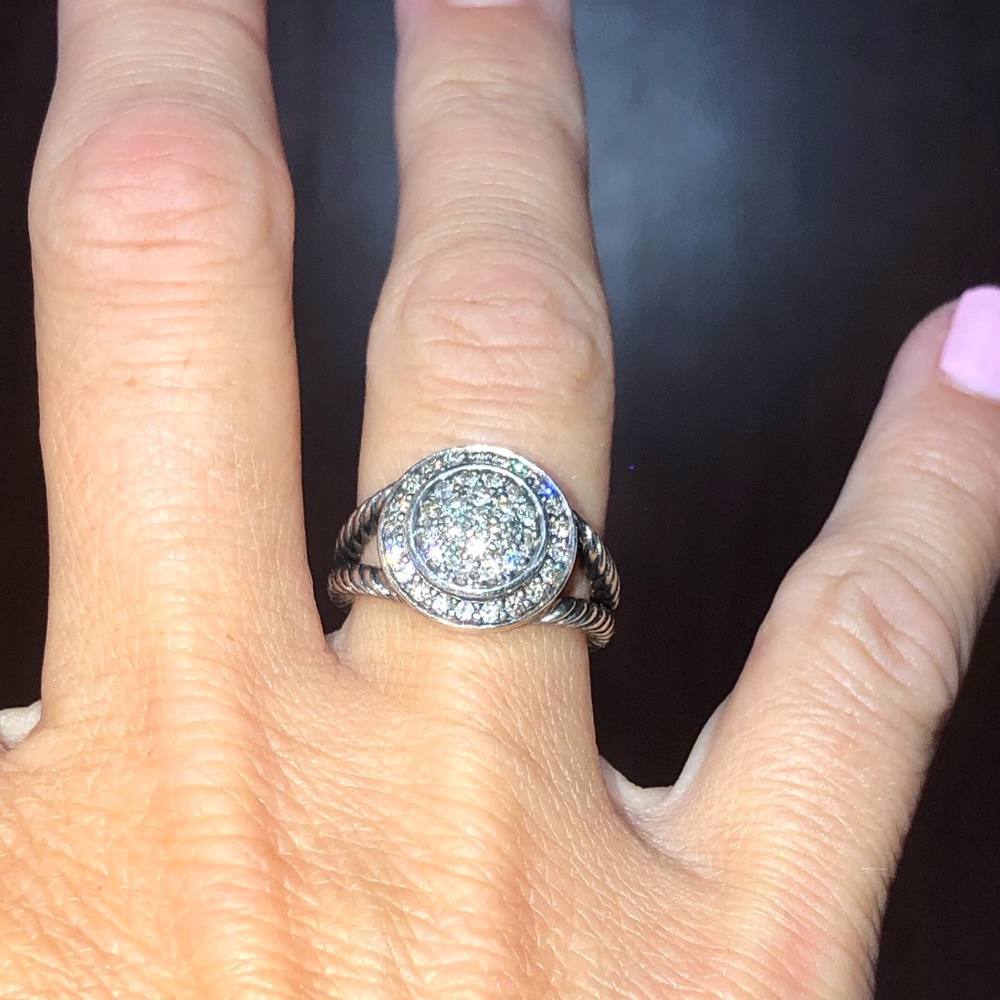 SOLD David Yurman Cerise Diamond Ring - Picture 2 of 7